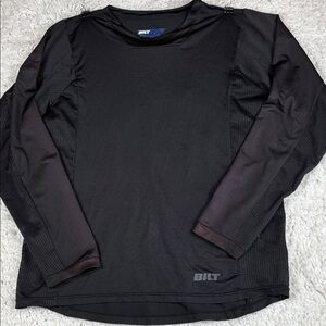 BILT Jersey Shirt Mens Medium Black Motocross Dirt Bike Long Sleeve